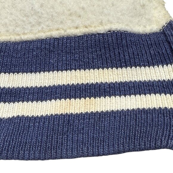 Vintage 1960s Champion Knitwear Mansfield YMCA Varsity Jacket XS White & Navy - Picture 9 of 15